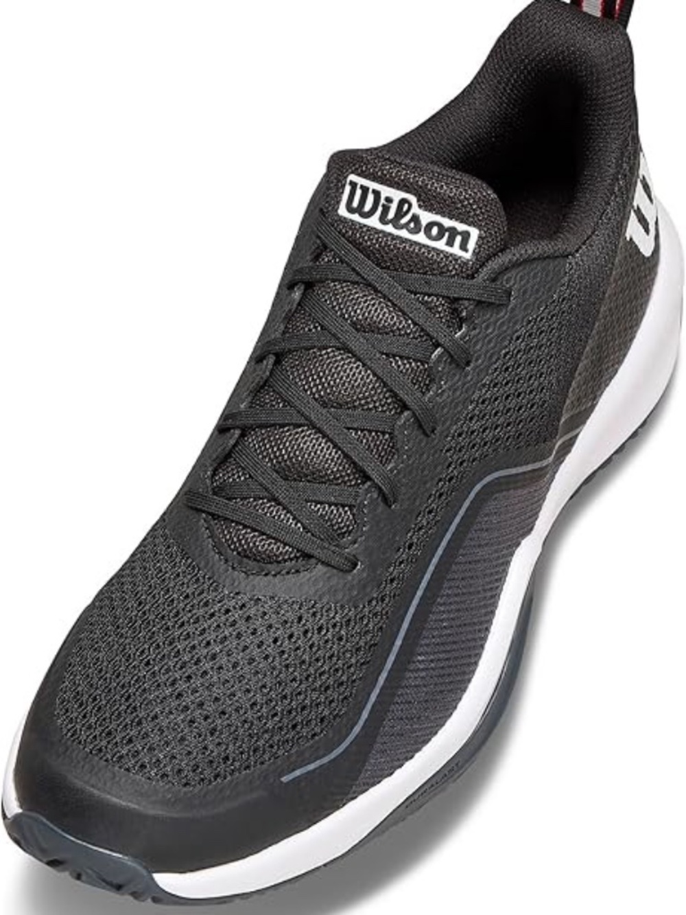 new men's 10.5 Wilson Rush Pro Lite Tennis Shoes Ebony Black WRS333210 $135